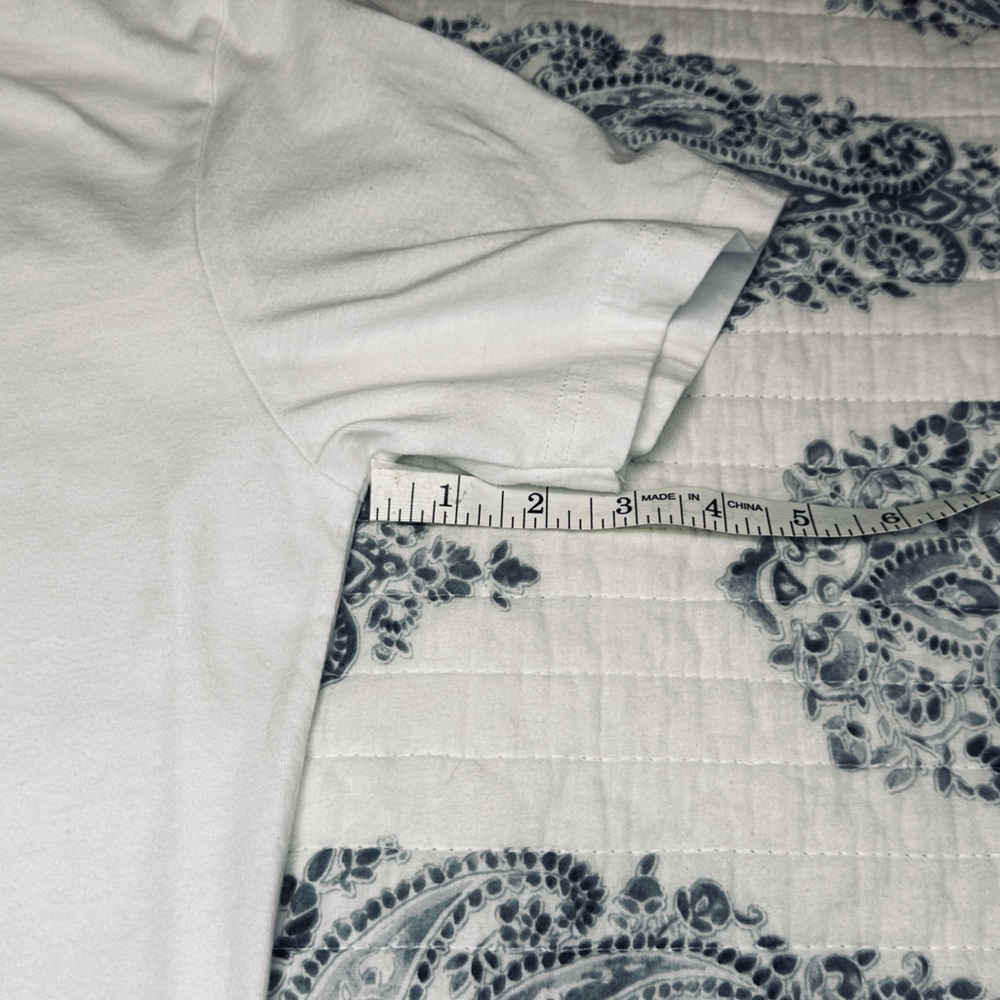 Coyote West Skeleton Heart Graphic T Shirt White Medium Gothic Western Tee - Picture 6 of 8